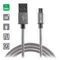 4smarts RapidCord MicroUSB Kabel - 2m - Grau