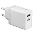 4smarts VoltPlug Wand-ladegerät - USB-C PD, USB-A - 30W