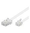 RJ11-RJ45 Telefonkabel - 6m - Weiß