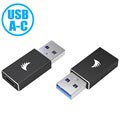 Angelbird USB 3.1 Typ-A / Typ-C Adapter - Schwarz