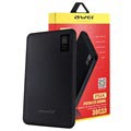 Awei Slim Powerbank P56K m/LED-Display - 30000mAh - Schwarz