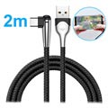 Baseus MVP Mobile Game USB 3.1 Typ-C Kabel - 2m - Schwarz
