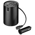 Goobay Cup Holder Power Kfz-Ladegerät - 5 Ports - Schwarz