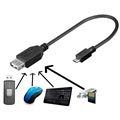 Goobay Hi-Speed MicroUSB/USB 2.0 OTG Kabel Adapter - Schwarz