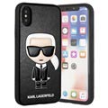 Karl Lagerfeld Ikonik iPhone X / iPhone XS Hülle - Schwarz