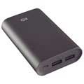 Ksix Metal PowerLive+ 6000mAh Powerbank - Metallic-Schwarz