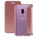 Samsung Galaxy S9+ Ksix Metal Serie Flip Hülle - Roségold