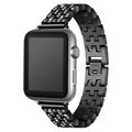 Apple Watch Luxus Edelstahl Armband - 38mm - Schwarz