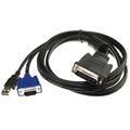 Stecker DVI M1-DA auf VGA/USB Adapter Kabel - 1,8m - Schwarz
