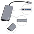 Momax Onelink 8-in-1 Multifunktions-USB-Hub Typ-C - Grau