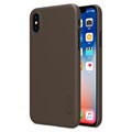 iPhone X / XS Nillkin Super Frosted Shield Cover - Braun