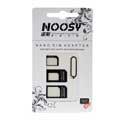 Noosy Nano Micro Sim Card Adapter 4 in 1 - Schwarz