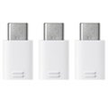 Samsung EE-GN930KW MicroUSB / USB Type-C Adapter - Weiß - 3 Stück