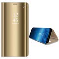 Samsung Galaxy S9 Luxury Mirror View Flip Case - Gold