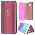 Huawei Mate 10 Luxury Mirror View Flip Case - Roségold