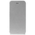 iPhone 6 Plus / 6S Plus Puro Booklet Crystal Leder Hülle - Silber