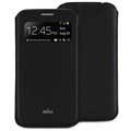 Puro View Tasche - Samsung Galaxy S4 i9500, i9502, i9505 - Schwarz