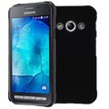 Samsung Galaxy Xcover 3 Gummierte Hart Schale - Schwarz