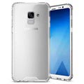 Kratzfest Samsung Galaxy A8+ (2018) Hybrid Hülle - Durchsichtig