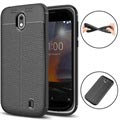 Slim-Fit Premium Nokia 1 TPU Cover - Schwarz