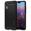 Spigen Rugged Armor Huawei P20 Cover - Matt Schwarz