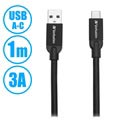 Verbatim Sync & Charge USB-C / USB-A-Kabel - 1m - Schwarz