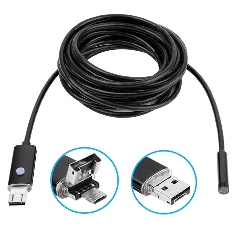 1-10 M WiFi Endoskop USB Endoscope Inspektion Kamera 8 LED Für iPhone Android PC 