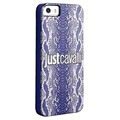 iPhone 5 / 5S / SE Puro Just Cavalli Python Hartschale - Blau