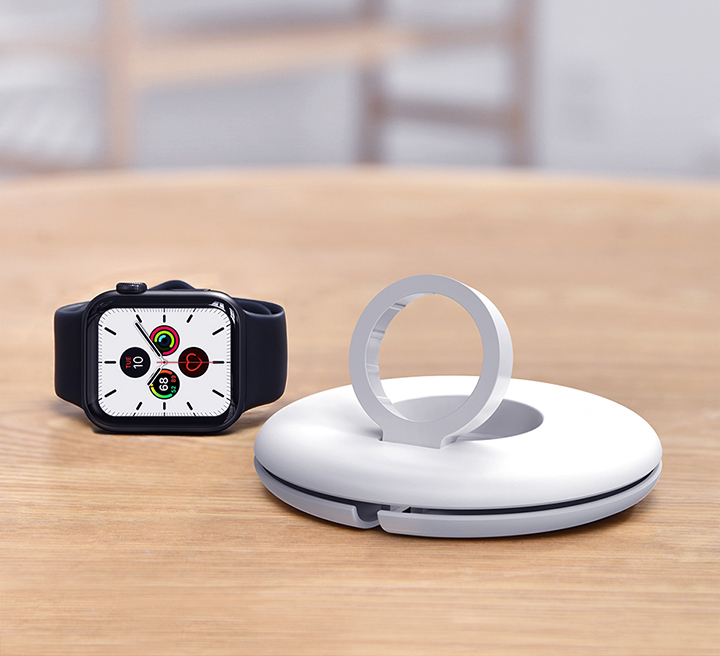 Baseus Planet Kabelaufwicklung / Halterung - Apple Watch Ladegerät - Weiß